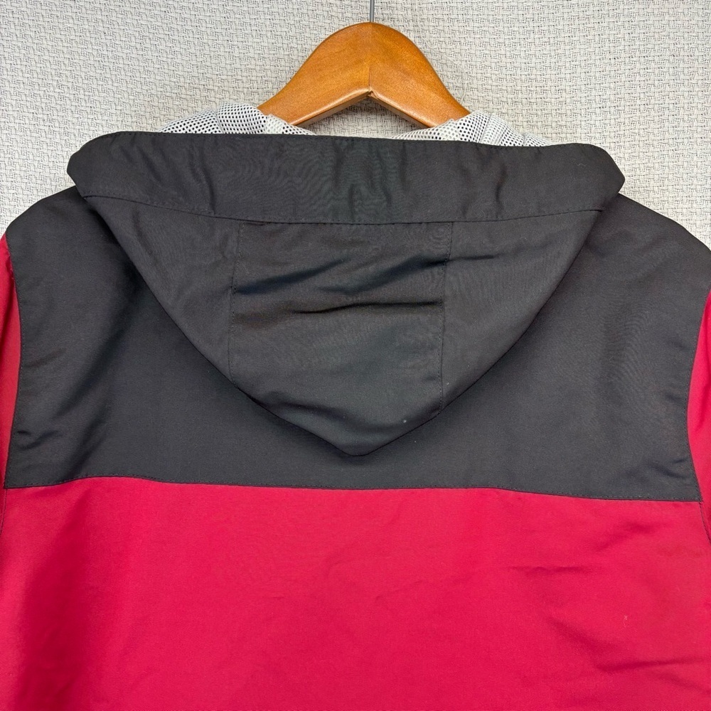 Hollister Men’s Med All Weather Collection Red/Black Rain Coat Jacket Outdoor - Picture 10 of 13